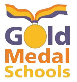 Imagem ilustrativa do logotipo do programa Gold Medal Schools. Fonte: REPRODUÇÃO